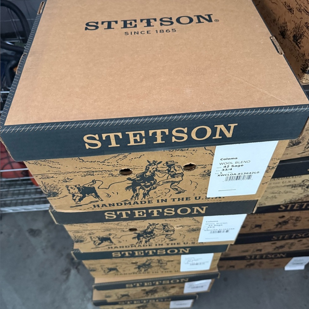 Stetson Ranch Western Cowboy Hat Box